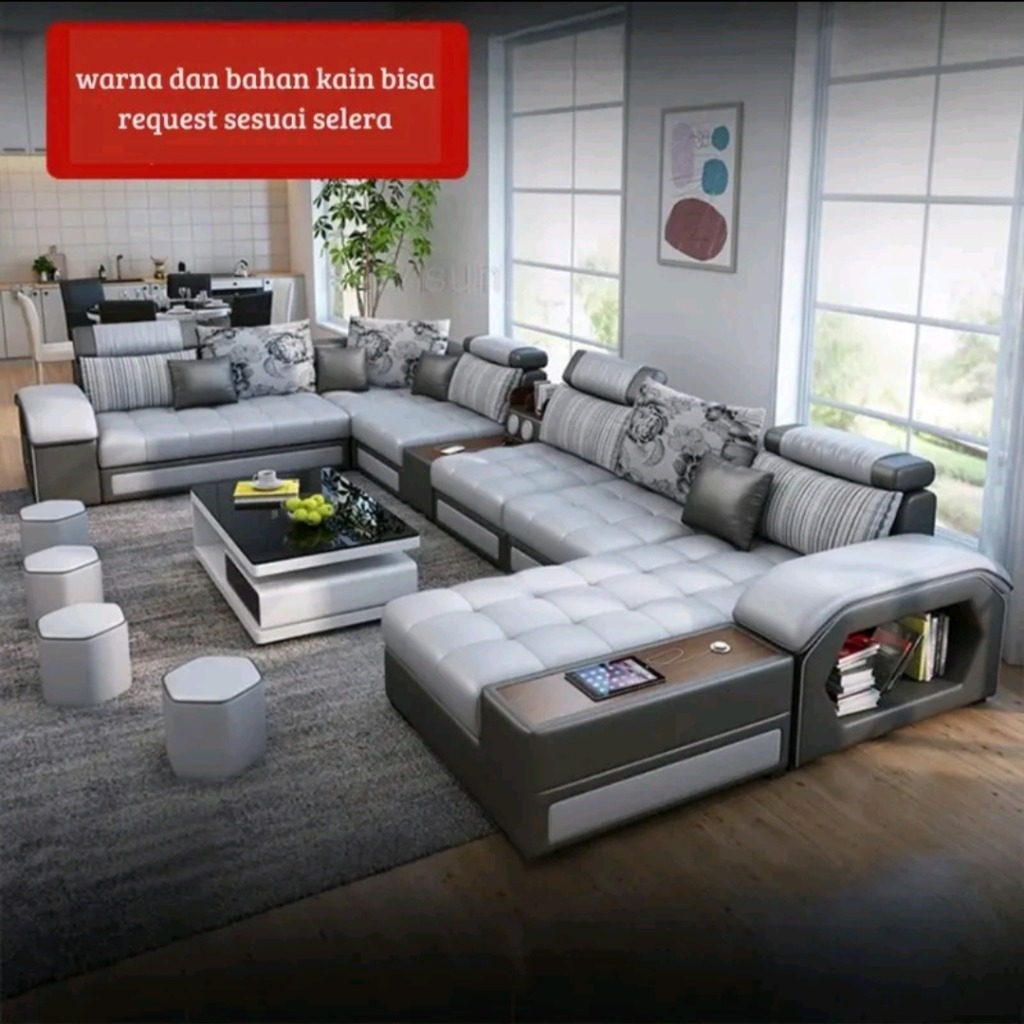 Sofa Mewah Minimalis U Full Set LYS022