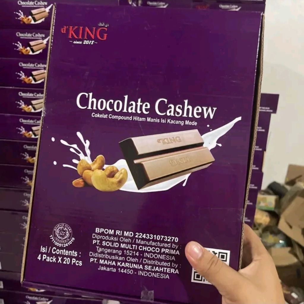 1 Karton Coklat Cashew Isi 80 pcs