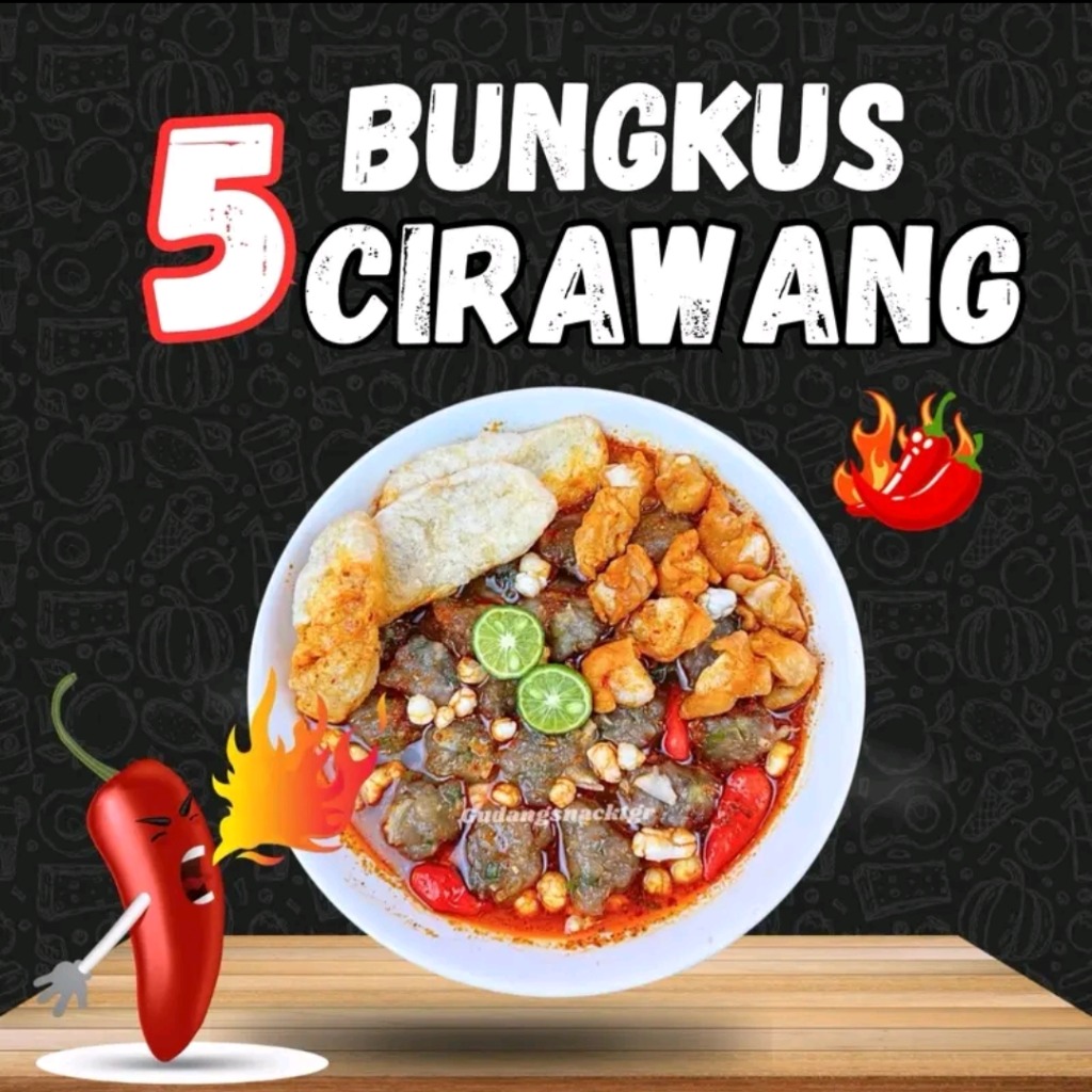 5 Bungkus Cirawang Pedas Nikmat