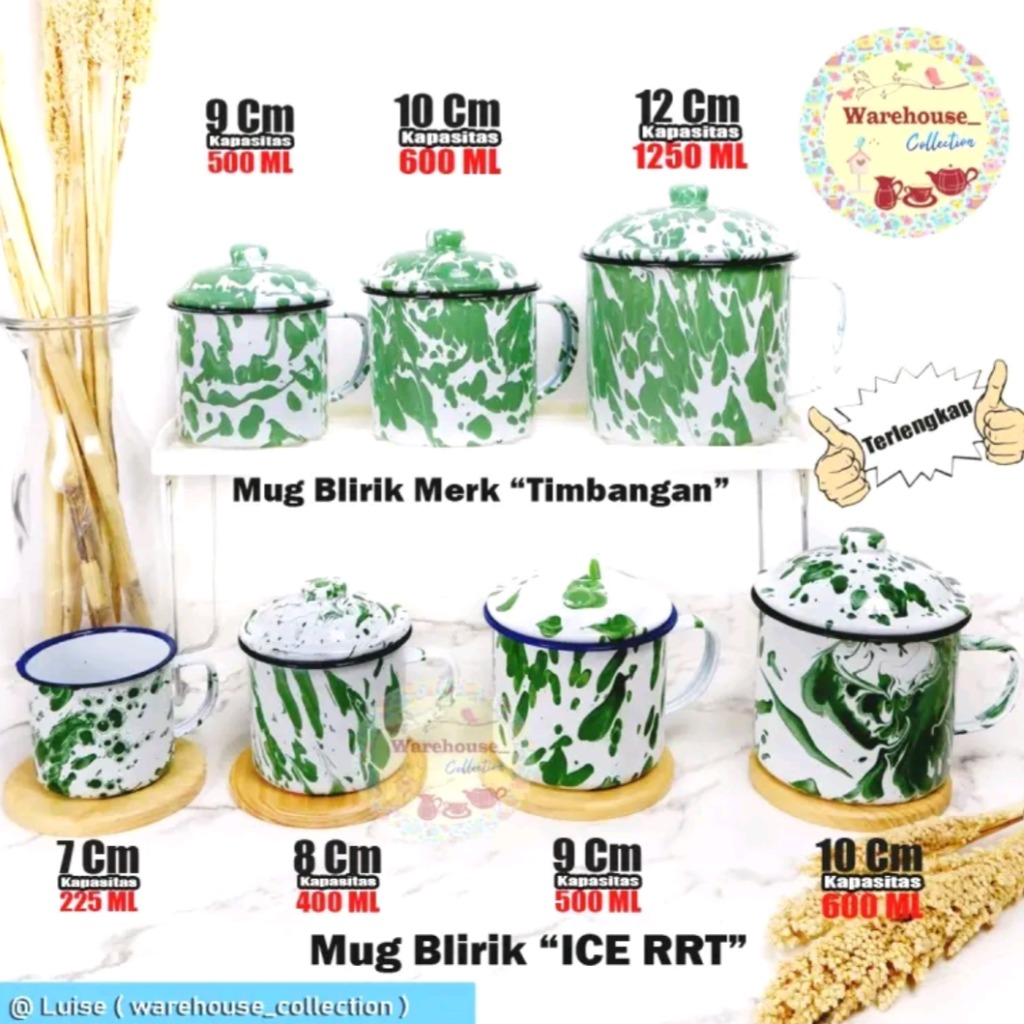 Mug dan Cangkir Lurik Jadul