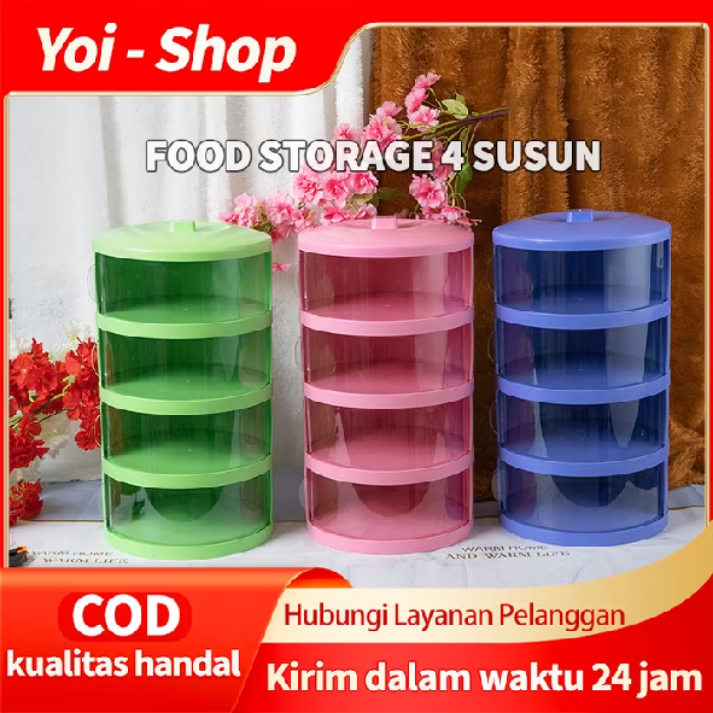 Tudung Saji Makanan 4 Susun Yoishop