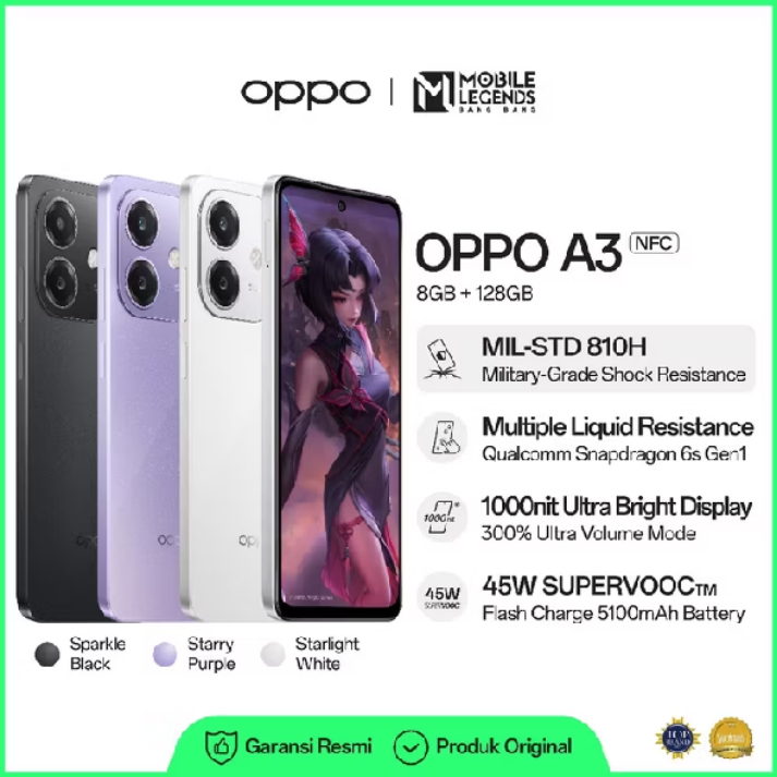 OPPO A3 NFC 8GB/128GB Military Grade