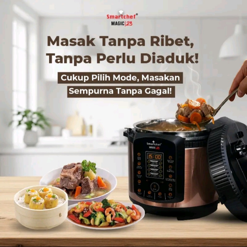 Presto Listrik Smartchef Multifungsi Multicooker
