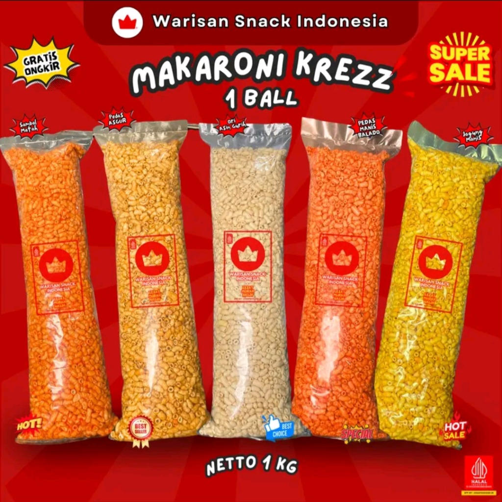 Makaroni Bantat KREZZ Warisan Snack Indonesia
