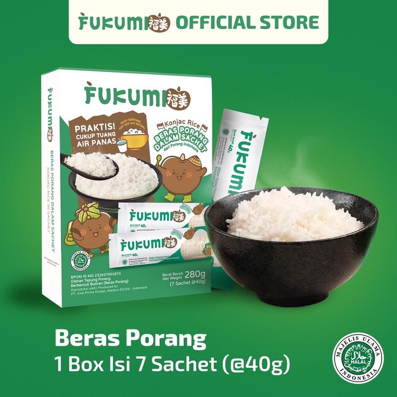 Beras Porang FUKUMI 1 Box 7 Sachet