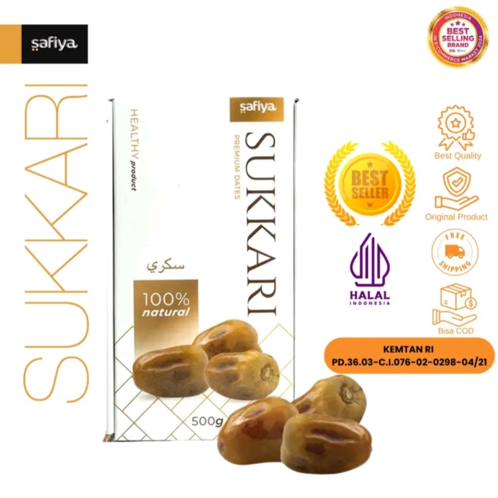 Safiya Kurma Sukari 500 Gr