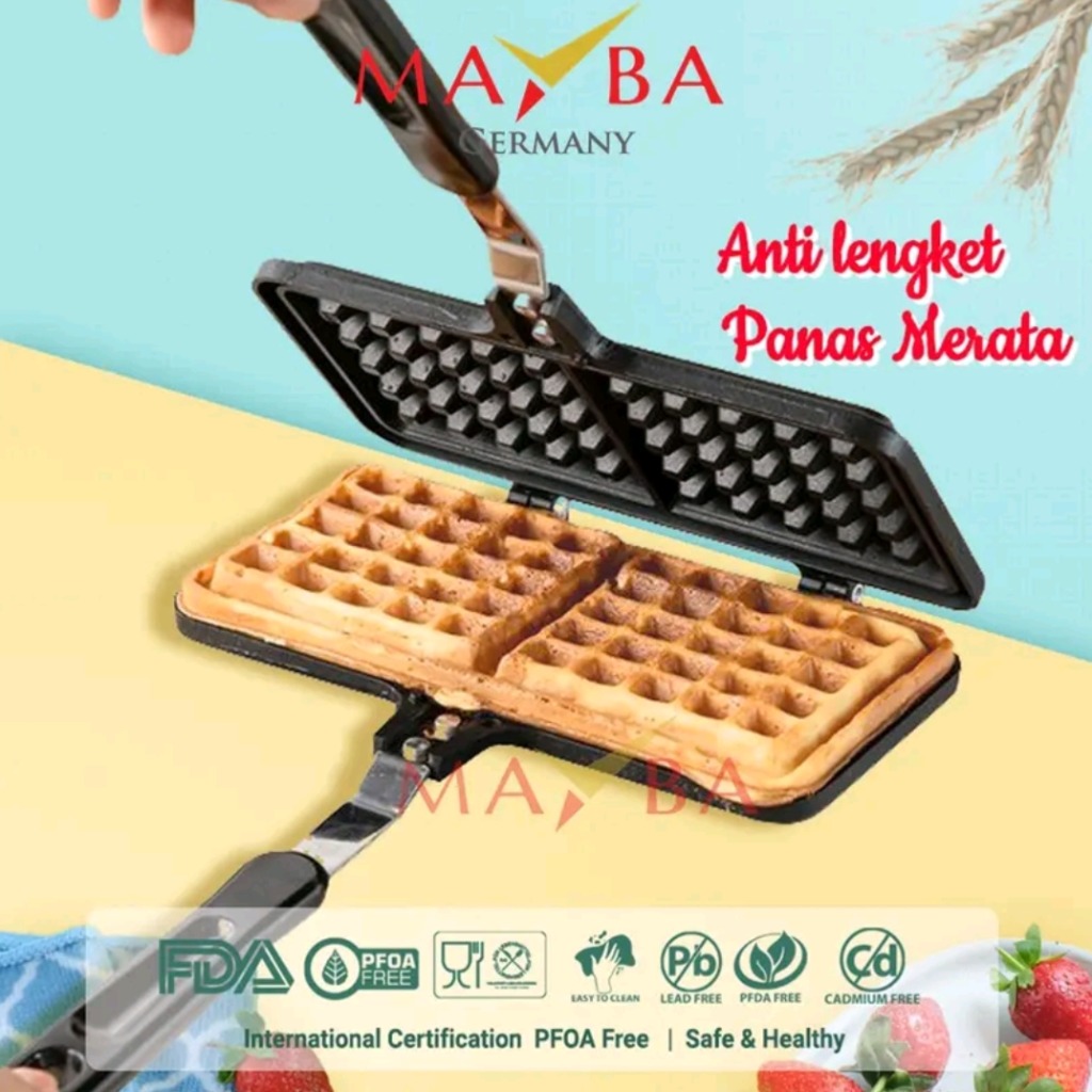 Waffle Maker Belgian Persegi