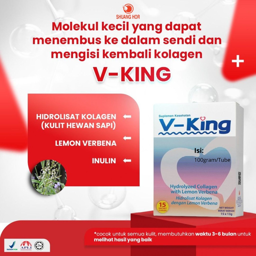 V-King Minuman Alami Bernutrisi Tinggi Hidrolisat Kolagen